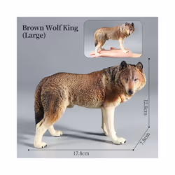 Wolf Figures Animal Toys Wolf Figurines Zoo Pack Realistic Hand-Drawn Figurines Cool Collection Exhibits - Animal-1