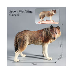 Wolf Figures Animal Toys Wolf Figurines Zoo Pack Realistic Hand-Drawn Figurines Cool Collection Exhibits - Animal-1