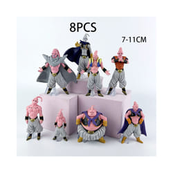 Hot 8pcs/Set Anime Figure Majin Buu Fat Buu PVC Action Figures Collection Model Toys For Children Adult - No box