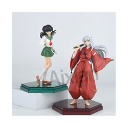 Anime Inuyasha Figure Inuyasha KikyÅ Sesshoumaru Higurashi Kagome PVC Action Figure Model Toys Collectible - 2PCS A