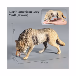 Wolf Figures Animal Toys Wolf Figurines Zoo Pack Realistic Hand-Drawn Figurines Cool Collection Exhibits - Animal-5