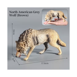 Wolf Figures Animal Toys Wolf Figurines Zoo Pack Realistic Hand-Drawn Figurines Cool Collection Exhibits - Animal-5