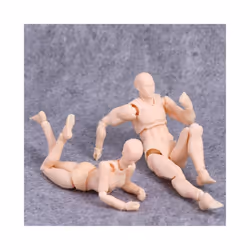 Figurine Anime Figure Human Postures Man and Woman Action Toy Action Figure Figure Model Human Mannequin - Grey-Man
