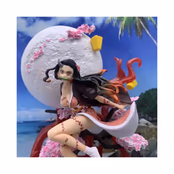 2024 New Anime Demon Slayer Kamado Nezuko Pvc Handwork Model Sculpture Collection Ornaments Children'S - Kamada Nezuko, with ...