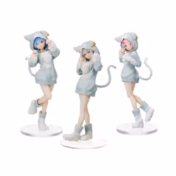 20cm RE: Zero-Starting Life in Another World Anime Figure Emilia Rem Ram Puck Starting Action Figures - Ram A, With box