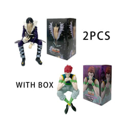 HunterHunter Anime Figure Phantom Troupe Hisoka Action Figure Noodle Stopper Room Decoration Noodle - 2pcs With box