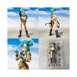 13.5cm Anime Dragon Ball Figures Bulma Goku Action Figure Movable PVC Collection Doll SHF Childhood - without box 13.5cm