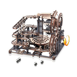 Robotime Rokr Electric Model Kits Marble Spaceport 3D Puzzles Brain Teaser Wooden Puzzles Building Toy - STLGA01