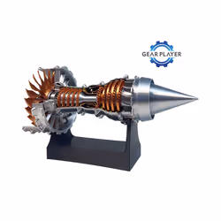 Turbofan Engine Model Aircraft Engine Kit, DIY Assembly Model Toy, Aircraft Engine Model, Mechanical - Finished version