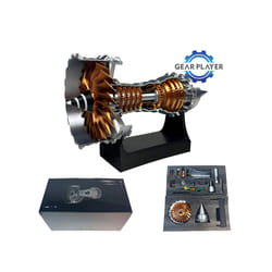 Turbofan Engine Model Aircraft Engine Kit, DIY Assembly Model Toy, Aircraft Engine Model, Mechanical - DIY assembly version