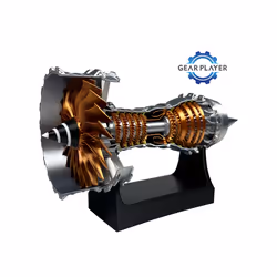 Turbofan Engine Model Aircraft Engine Kit, DIY Assembly Model Toy, Aircraft Engine Model, Mechanical - DIY assembly version