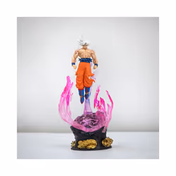 Dragon Ball Son Goku Anime Figure Ultra Instinct Series Super Saiyan Figurine Statue 25cm Pvc Model - 25cm