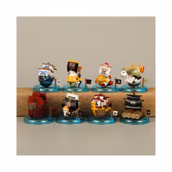 8cm 8pcs/set Anime One Piece Figure Luffy Zoro Sanji Mini Pirate Ship Action Figure PVC Model Doll Collection - 8pcs