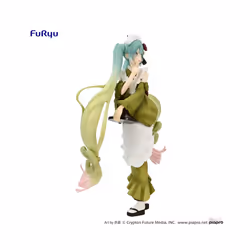 Anime Figures Hatsune Miku Matcha Ice Cream For Dessert Beautiful Girl Action Figure PVC Collection - miku, with box