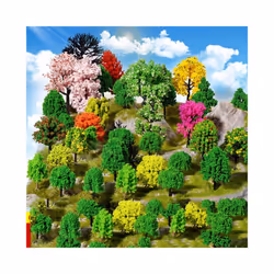 20-100pcs Model Trees Kit Train Artificial Miniature Tree Scenery Railroad Decoration Building Landscape - set4   25pcs