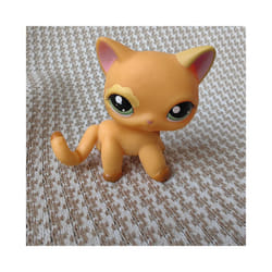 Little Baby pets  LPS Cute Short Hair Cats Deer Tortoise Bear Monkey Dolphin Spaniel Dogs Tortoise Figure - Clear