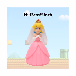 Super Mario Action Figure Bowser Princess Peach Anime Game All Star Collection Model Toy for Children - Princess Peach 2, No  ...