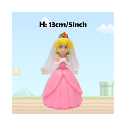 Super Mario Action Figure Bowser Princess Peach Anime Game All Star Collection Model Toy for Children - Princess Peach 2, No Box