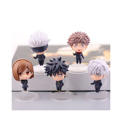 5Pcs Set Anime Jujutsu Kaisen Gojo Satoru Kugisaki Kawaii Figurines Q Version Pvc Action Figure Modle - 5pcs set