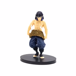 Anime Demon Slayer Action Figures Kimetsu No Yaiba Shinobu Nezuko PVC Dolls Model Collection Ornaments - bagged Inosuke blue