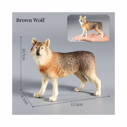 Wolf Figures Animal Toys Wolf Figurines Zoo Pack Realistic Hand-Drawn Figurines Cool Collection Exhibits - Animal-6