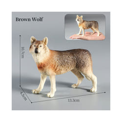 Wolf Figures Animal Toys Wolf Figurines Zoo Pack Realistic Hand-Drawn Figurines Cool Collection Exhibits - Animal-6