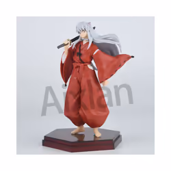Anime Inuyasha Figure Inuyasha KikyÅ Sesshoumaru Higurashi Kagome PVC Action Figure Model Toys Collectible - 20cm Inuyasha A