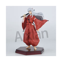 Anime Inuyasha Figure Inuyasha KikyÅ Sesshoumaru Higurashi Kagome PVC Action Figure Model Toys Collectible - 20cm Inuyasha A