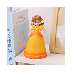 Super Mario Action Figure Bowser Princess Peach Anime Game All Star Collection Model Toy for Children - Silver Mario, No Box