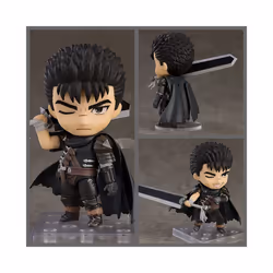 Berserk Q Version Action Figure #2134 Guts Figurine Sword Wind Legend Black Swordsman Model Anime Dolls - No Box