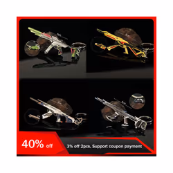 9cm Valorant Vandal Mini Gun Keychain Orion Kuronami Sentinels of Light Spectre All Metal Accessorie - Sentinels of Light