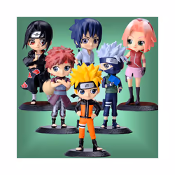 15.5cm Anime Figure Kawaii Uzumaki Hatake Kakashi Gaara Uchiha Sasuke Qposket Figural PVC Model Toys - 3