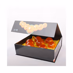 3.5cm Anime 7 Stars Crystal Ball Orange Blue Resin Crystal Globe Desktop Ornaments Toys Collection Gift - With in box