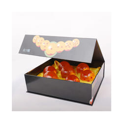 3.5cm Anime 7 Stars Crystal Ball Orange Blue Resin Crystal Globe Desktop Ornaments Toys Collection Gift - With in box