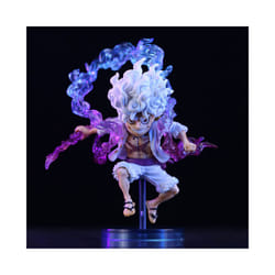 Bandai 10cm Mini One Piece Luffy Gear 5 Action Figure Sun God Nika Statue Anime Figurine Pvc Model Doll - no box, 10cm