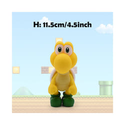 Super Mario Action Figure Bowser Princess Peach Anime Game All Star Collection Model Toy for Children - Koopa Troopa, No Box