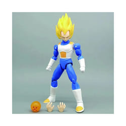 Bandai Anime Super Saiyan Son Goku Vegeta Anime Action Figure Model Gifts Collectible Figurines for - Yellow-vegeta