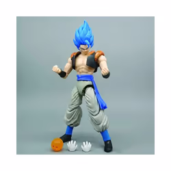 Bandai Anime Super Saiyan Son Goku Vegeta Anime Action Figure Model Gifts Collectible Figurines for - Blue-Bejitto