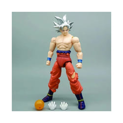 Bandai Anime Super Saiyan Son Goku Vegeta Anime Action Figure Model Gifts Collectible Figurines for - White-goku