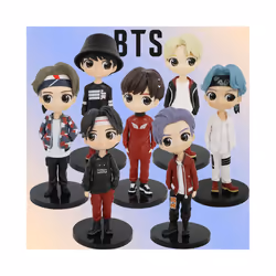 7Pcs Kpop Star PVC Model Toy Action Bangtan Boys Groups BT21 Action Figures Doll BTS Celebrity Idol - 6