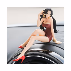 10Cm Anime Figures One Piece Boa Hancock Sofa Red Dress Collection Model Kids Toys Action Figure Car - 1
