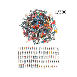 100pcs 1:100/1:150/1:75/1:50 Scale Plastic People Figures Model Building Passengers DIY Character Mixed - H 0.6-0.7cm
