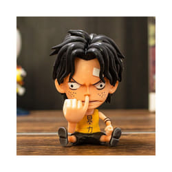 9CM Q Luffy Zoro Nami Anime One Piece Peripheral Sanji Robin Boa Hancock Ace Action Figure Toys Collection - aisi