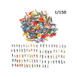 100pcs 1:100/1:150/1:75/1:50 Scale Plastic People Figures Model Building Passengers DIY Character Mixed - H 1.1-1.2cm
