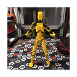 Figures Toys Movable Robot Multi-Jointed Dummy 13 3D Printed Mannequin Action Figure Model Doll Shapeshift - Yellow