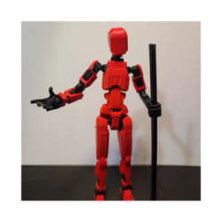 Figures Toys Movable Robot Multi-Jointed Dummy 13 3D Printed Mannequin Action Figure Model Doll Shapeshift - Red