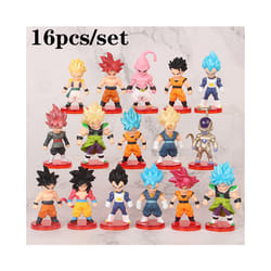 Dragon Ball Action Figure SHF Super Saiyan Anime Figurine Movable and Modifiable Doll Model Collection - 16pcs