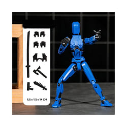 13 Action Figures T13 Figure 3D Printed Multi-Jointed Movable Lucky 13 Action Figure Nova 13 Action - Blue