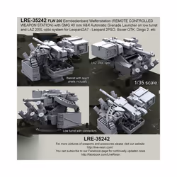 1/35 Resin unpainted model kit, military theme, 40MM GMG low turret unassembled and unpainted GK - 1301