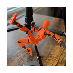 Multi-Jointed Movable Robot Model Doll Dummy 13 3D Printed Mannequin Novelty toys Action Figure Shapeshift - Orange
